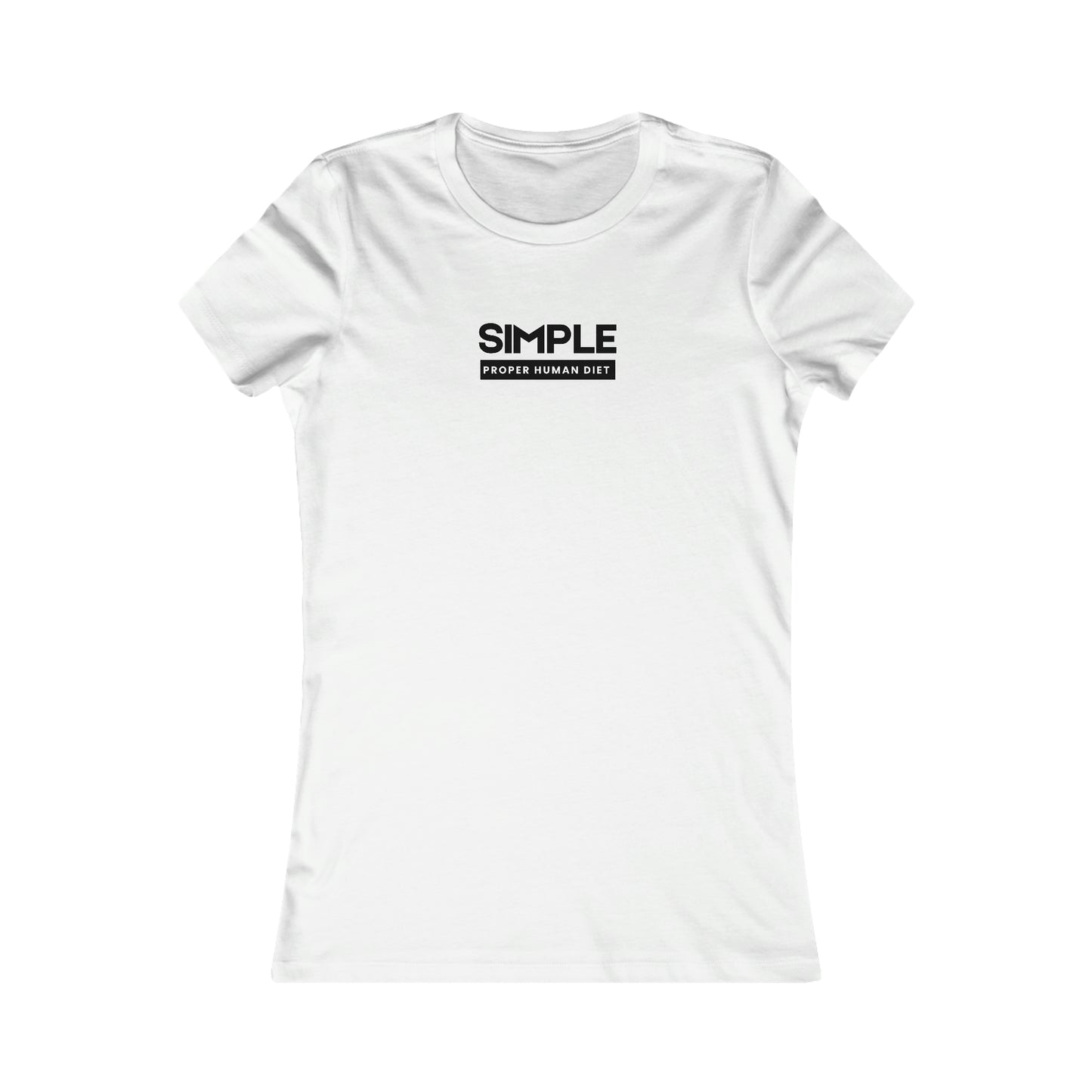 SIMPLE Proper Human Diet - Light Colored T - Women's Slim Fit * Runs Small - on front