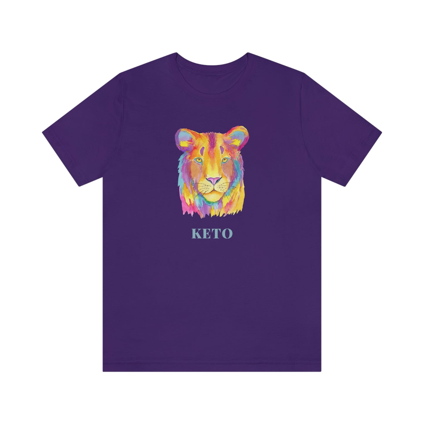 Keto - Colorful Lioness - Colored T - on front and back