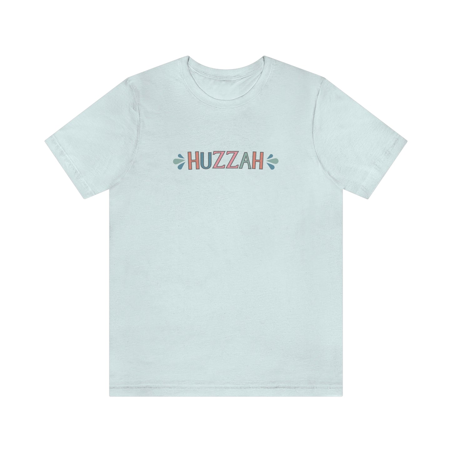 HUZZAH - Colored T - on front