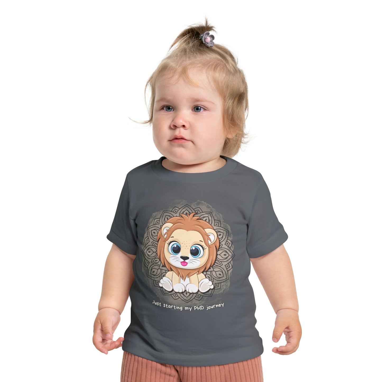 Baby T - Just starting my PHD journey - Colored T - on front