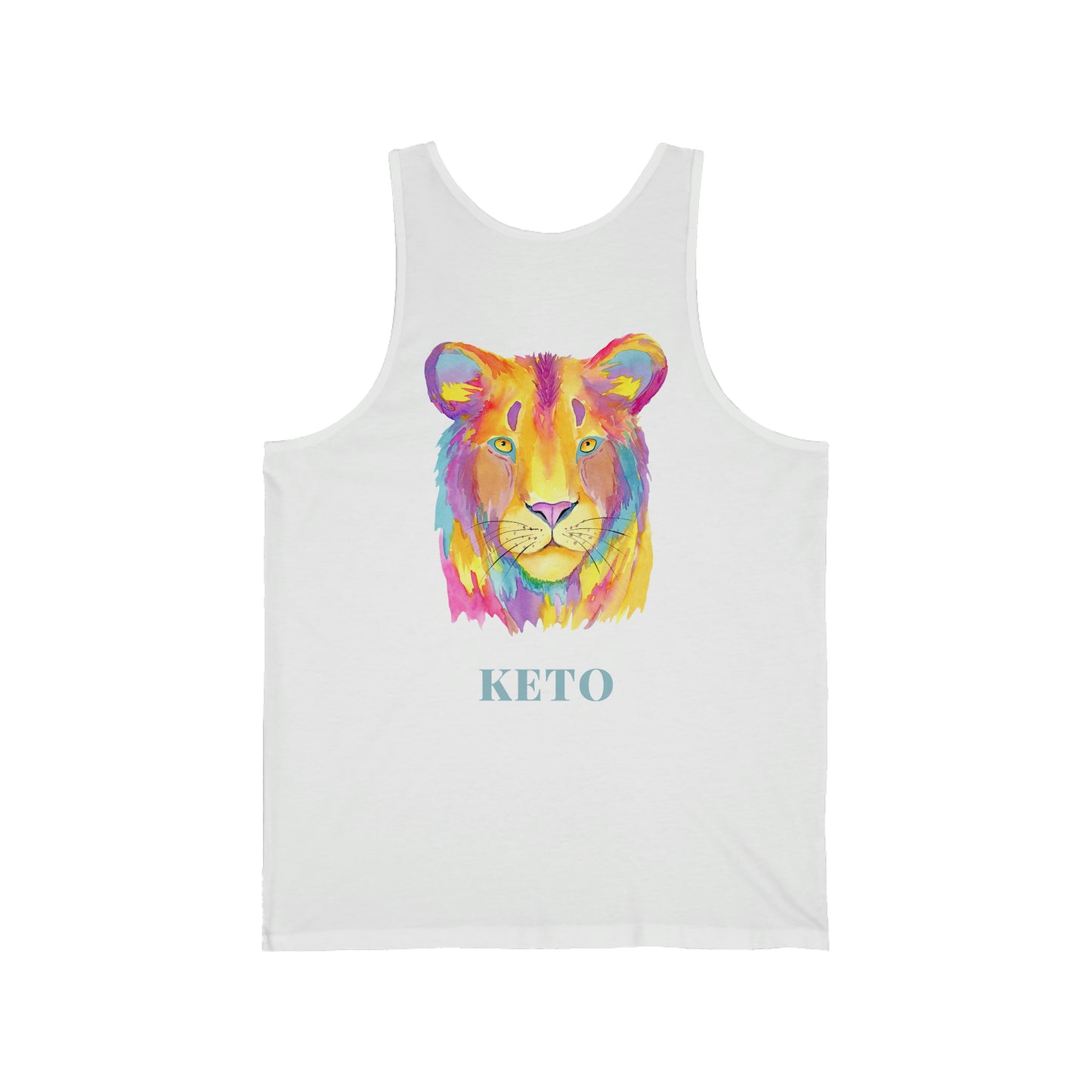 Keto Colorful Lioness - Tank Top - on back