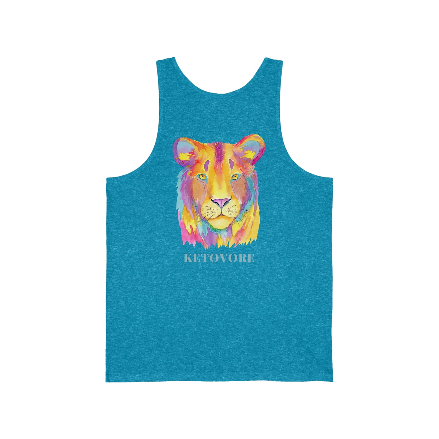 Ketovore Colorful Lioness - Tank Top - on back