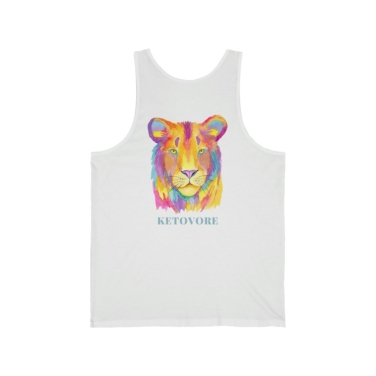 Ketovore Colorful Lioness - Tank Top - on back