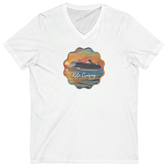 Keto Cruising - Unisex V Neck - on front