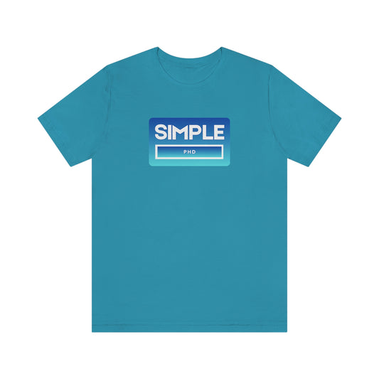 SIMPLE PHD - Colored T - lighter gradient - on front