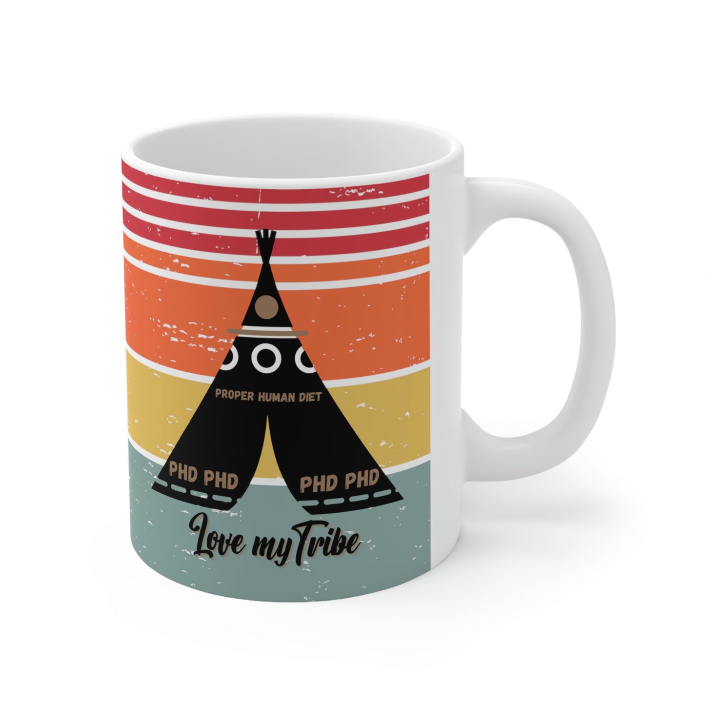 Ceramic Mug 11oz - locked in the Berry Barn & Love my Tribe