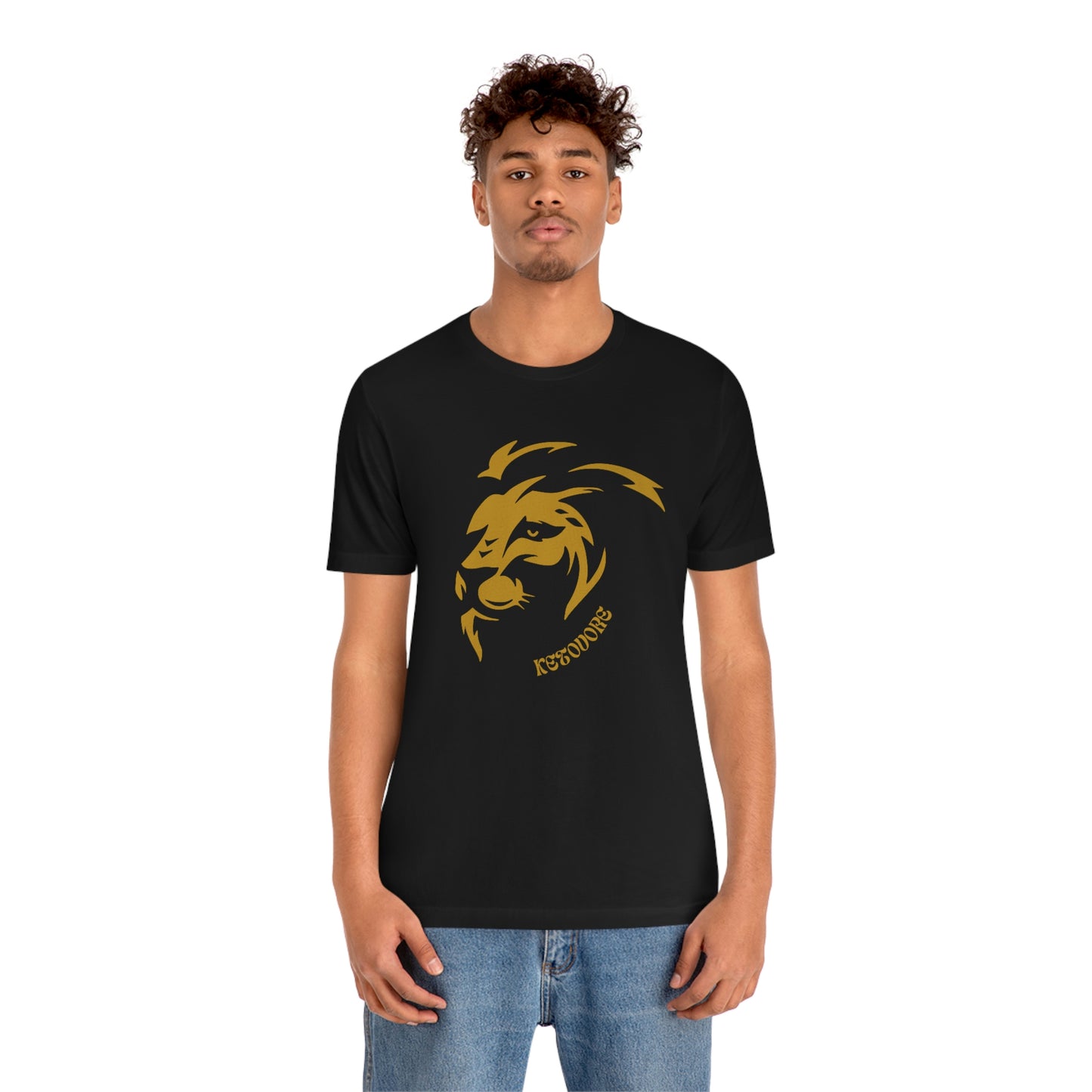 KETOVORE - Golden Lion Head - Dark T - on front