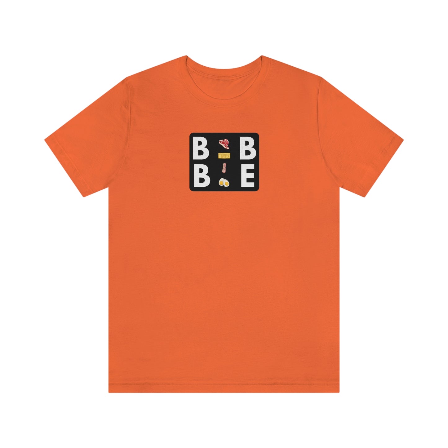BBBE - with Icons - Colored T - in a black square - on front