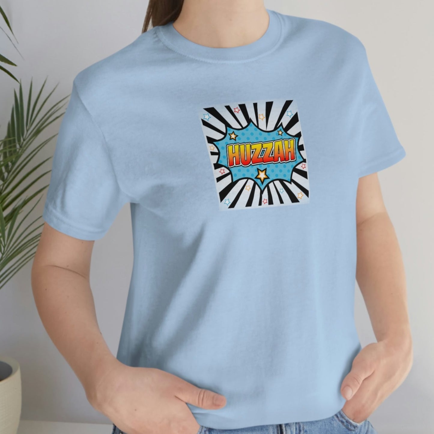 HUZZAH - PROPER HUMAN DIET - Colored T - on front and back