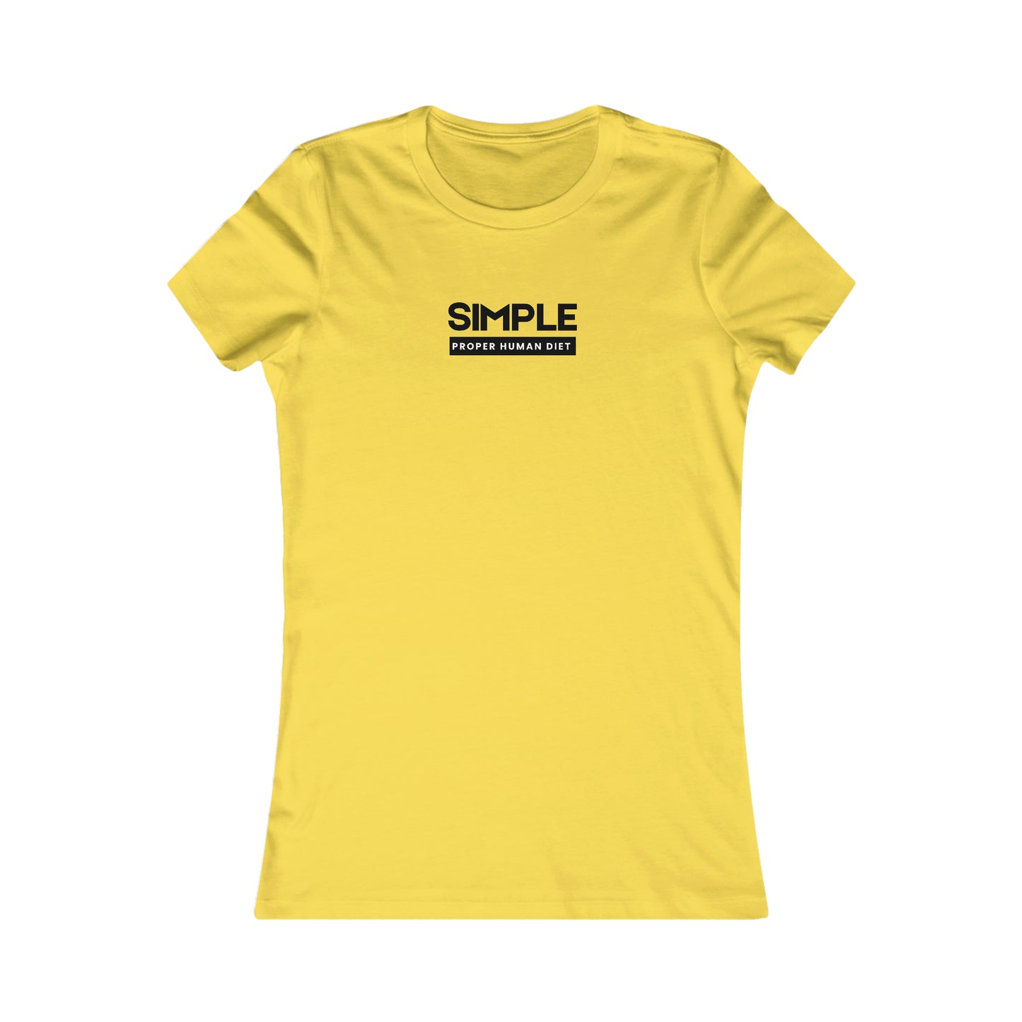 SIMPLE Proper Human Diet - Light Colored T - Women's Slim Fit * Runs Small - on front