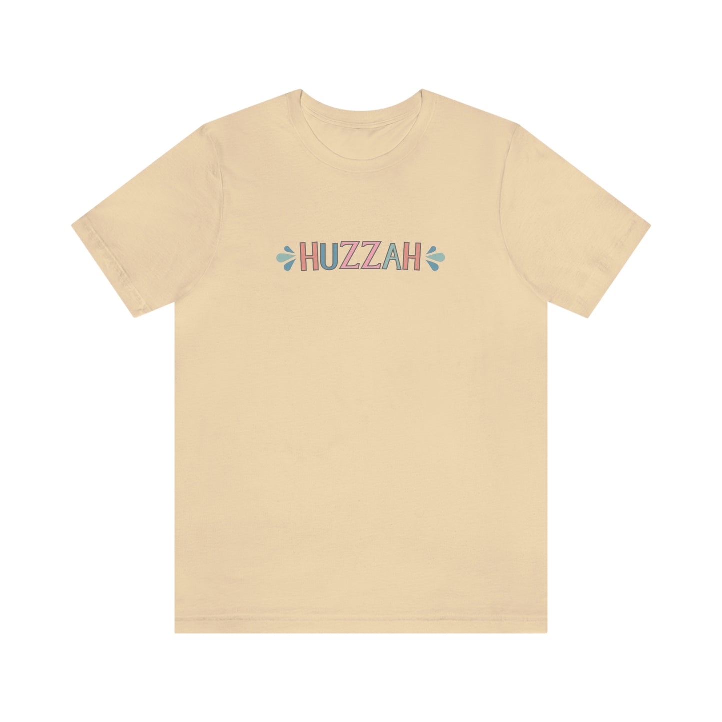 HUZZAH - Colored T - on front