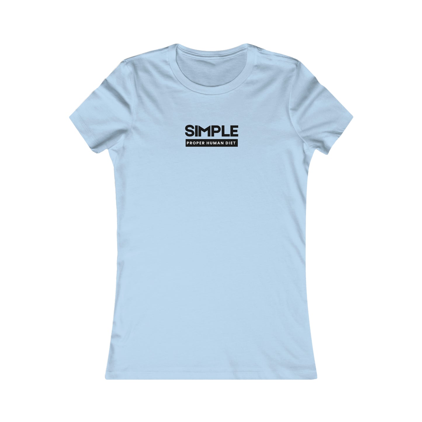 SIMPLE Proper Human Diet - Light Colored T - Women's Slim Fit * Runs Small - on front