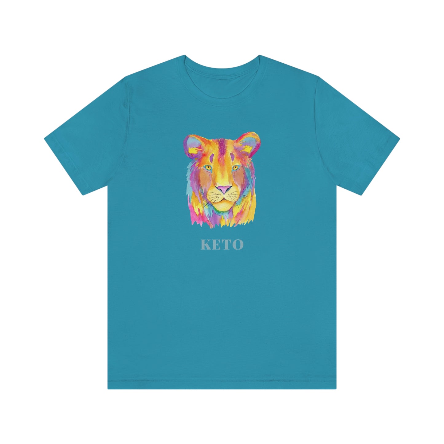 Keto - Colorful Lioness - Colored T - on front and back
