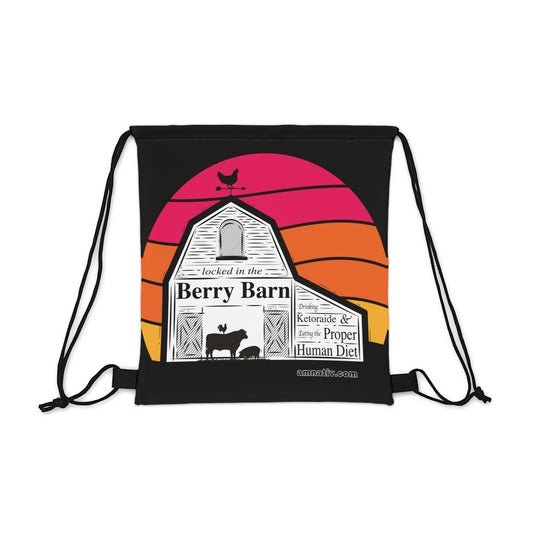 Outdoor Drawstring Bag - Locked in the Berry Barn