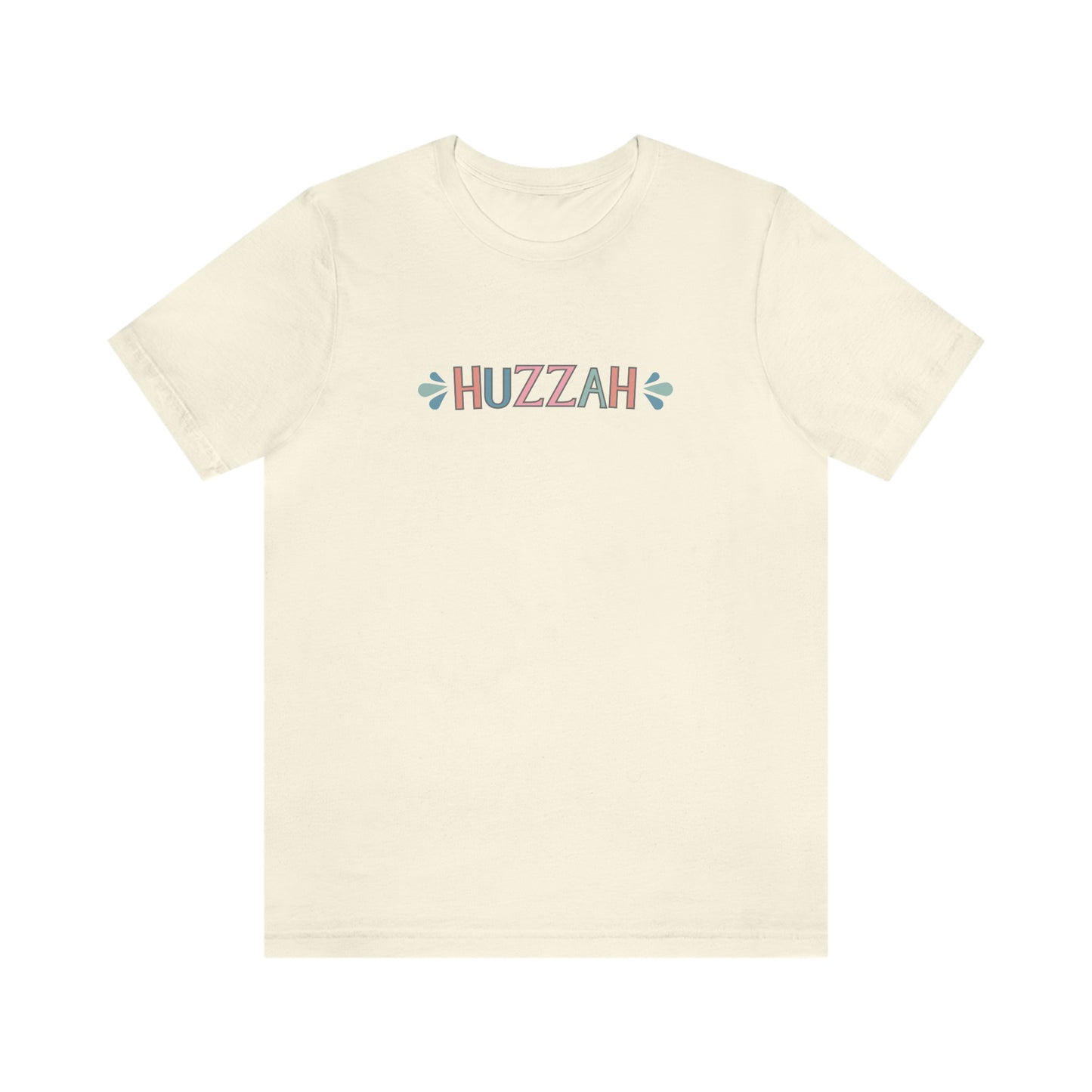 HUZZAH - Colored T - on front