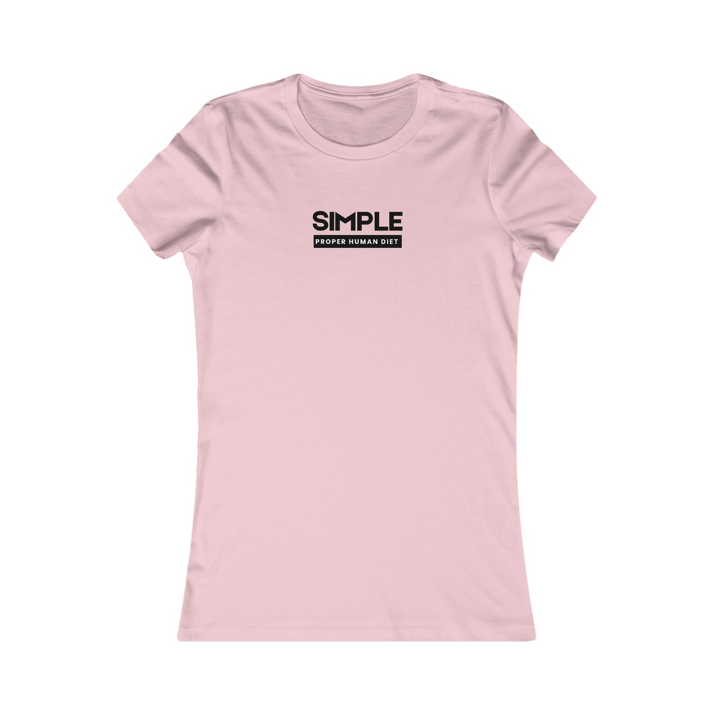 SIMPLE Proper Human Diet - Light Colored T - Women's Slim Fit * Runs Small - on front
