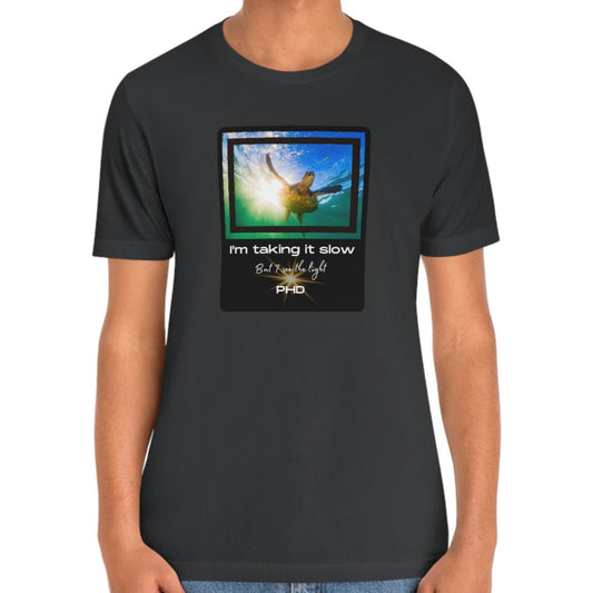 Turtle Swimming - I'm taking it slow - Colored T - on front