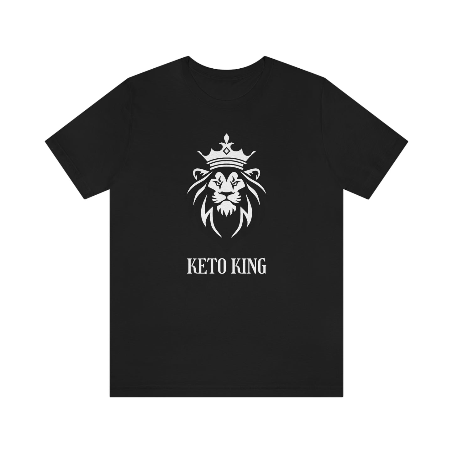 Keto King - Crowned Lion - Dark T - on front