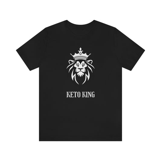 Keto King - Crowned Lion - Dark T - on front