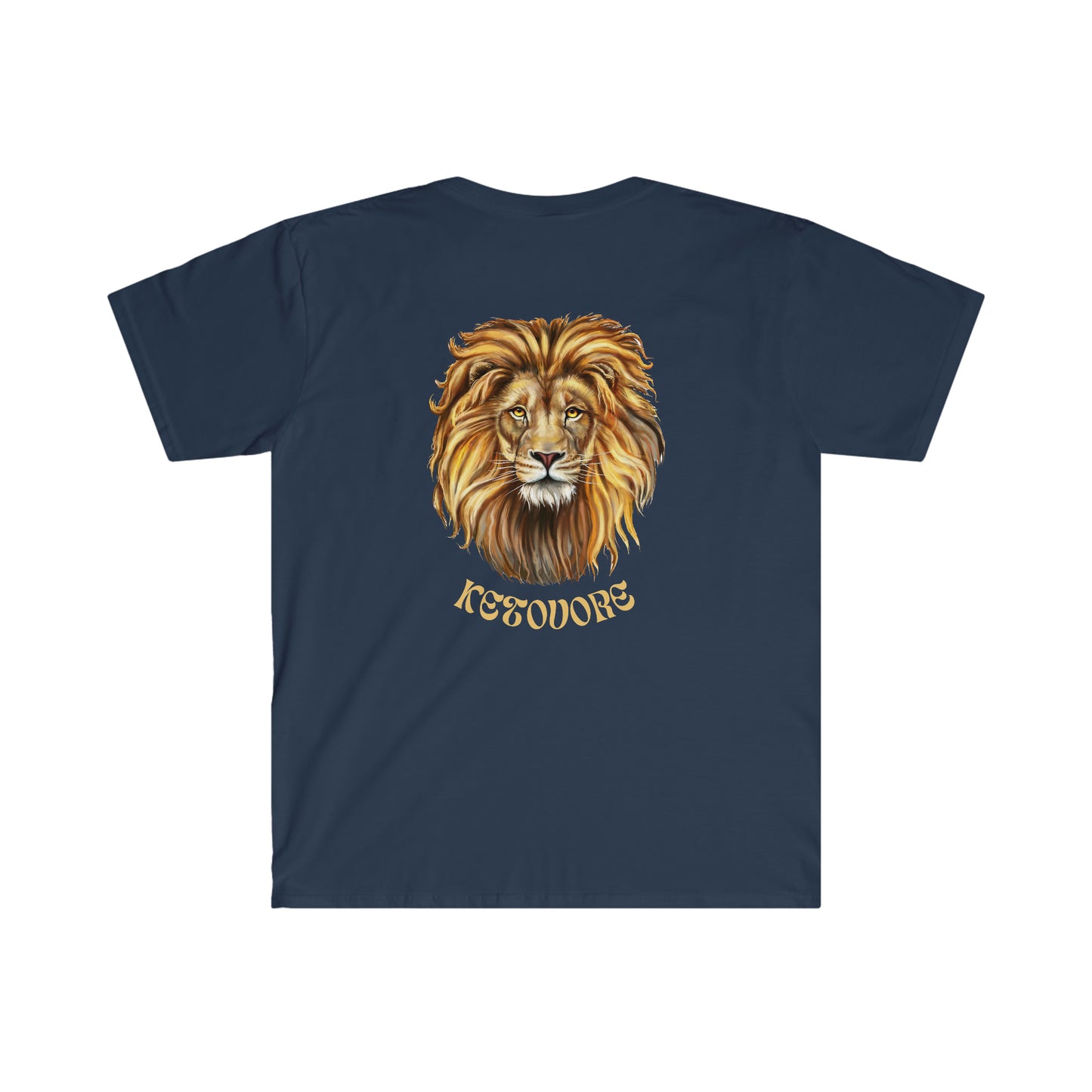 KETOVORE - Golden Lion Head - Dark T - on back