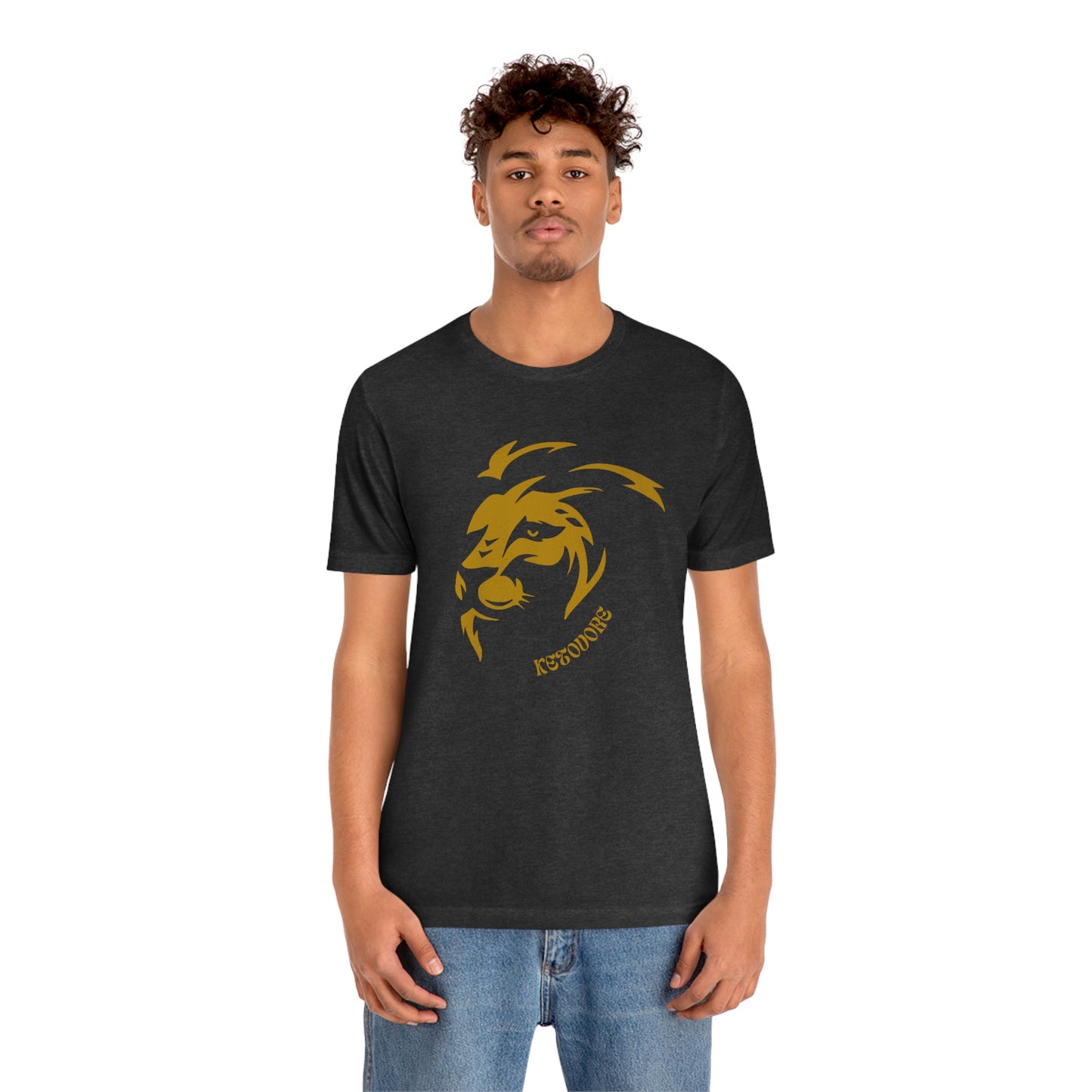 KETOVORE - Golden Lion Head - Dark T - on front