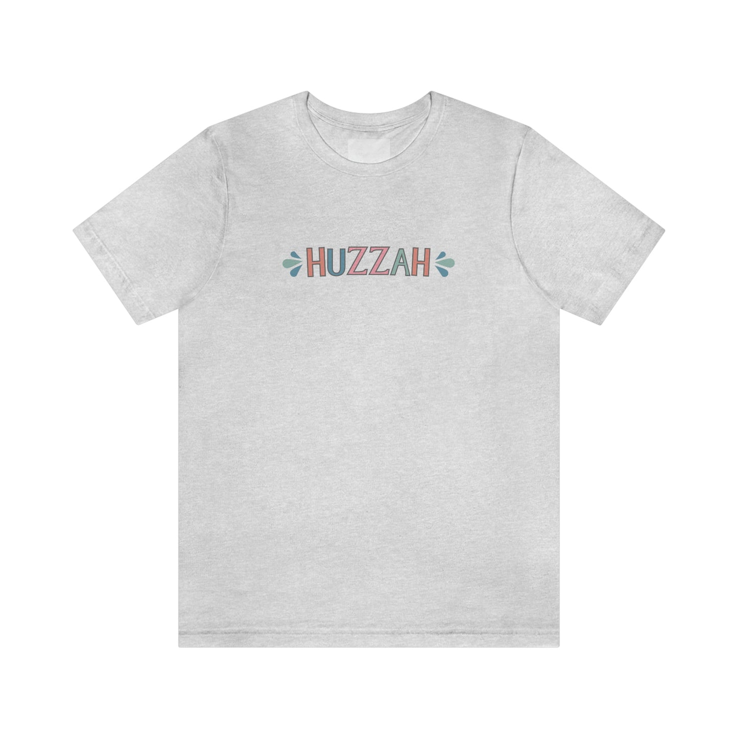 HUZZAH - Colored T - on front