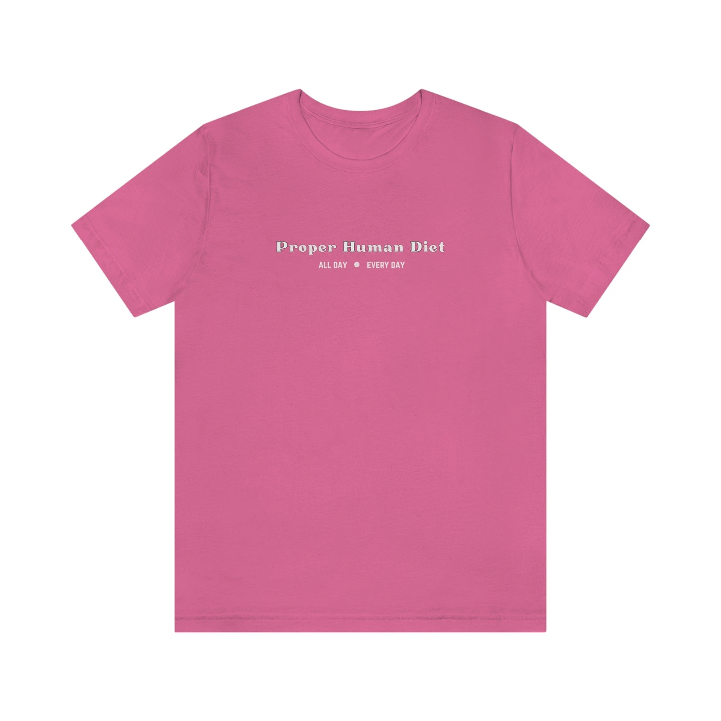PROPER HUMAN DIET - ALL DAY EVERY DAY - Colored T - on front