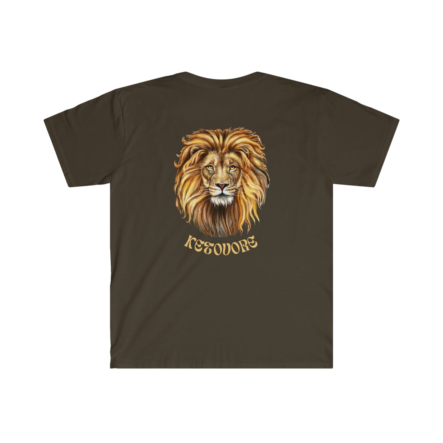 KETOVORE - Golden Lion Head - Dark T - on back