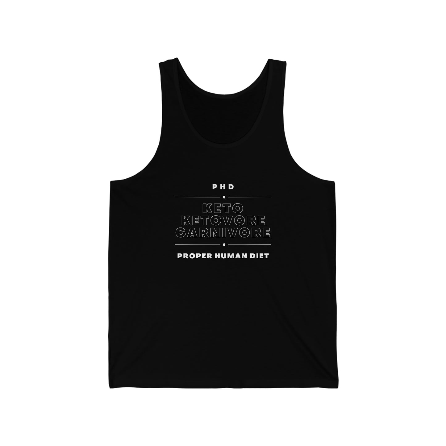PHD - KETO KETOVORE CARNIVORE - Tank Top - on front