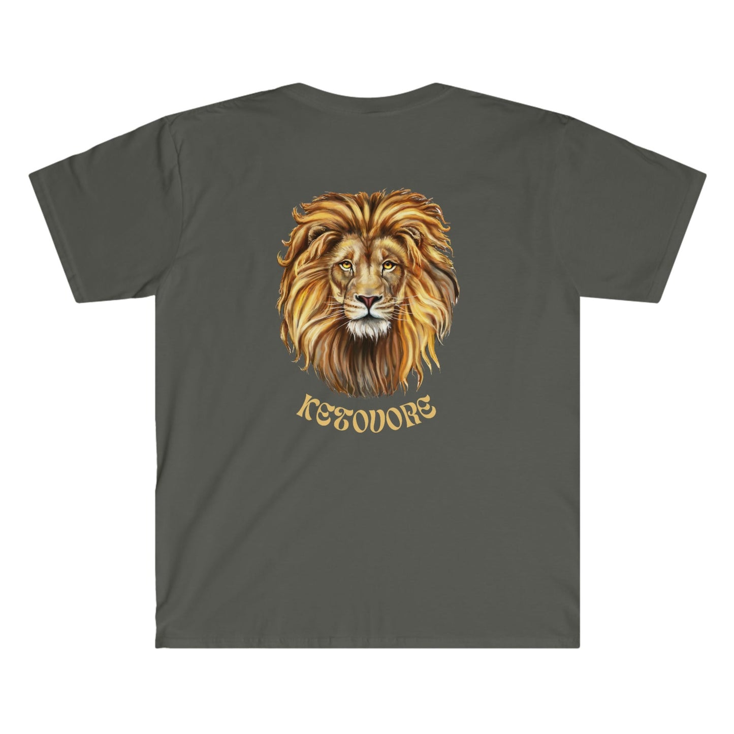 KETOVORE - Golden Lion Head - Dark T - on back