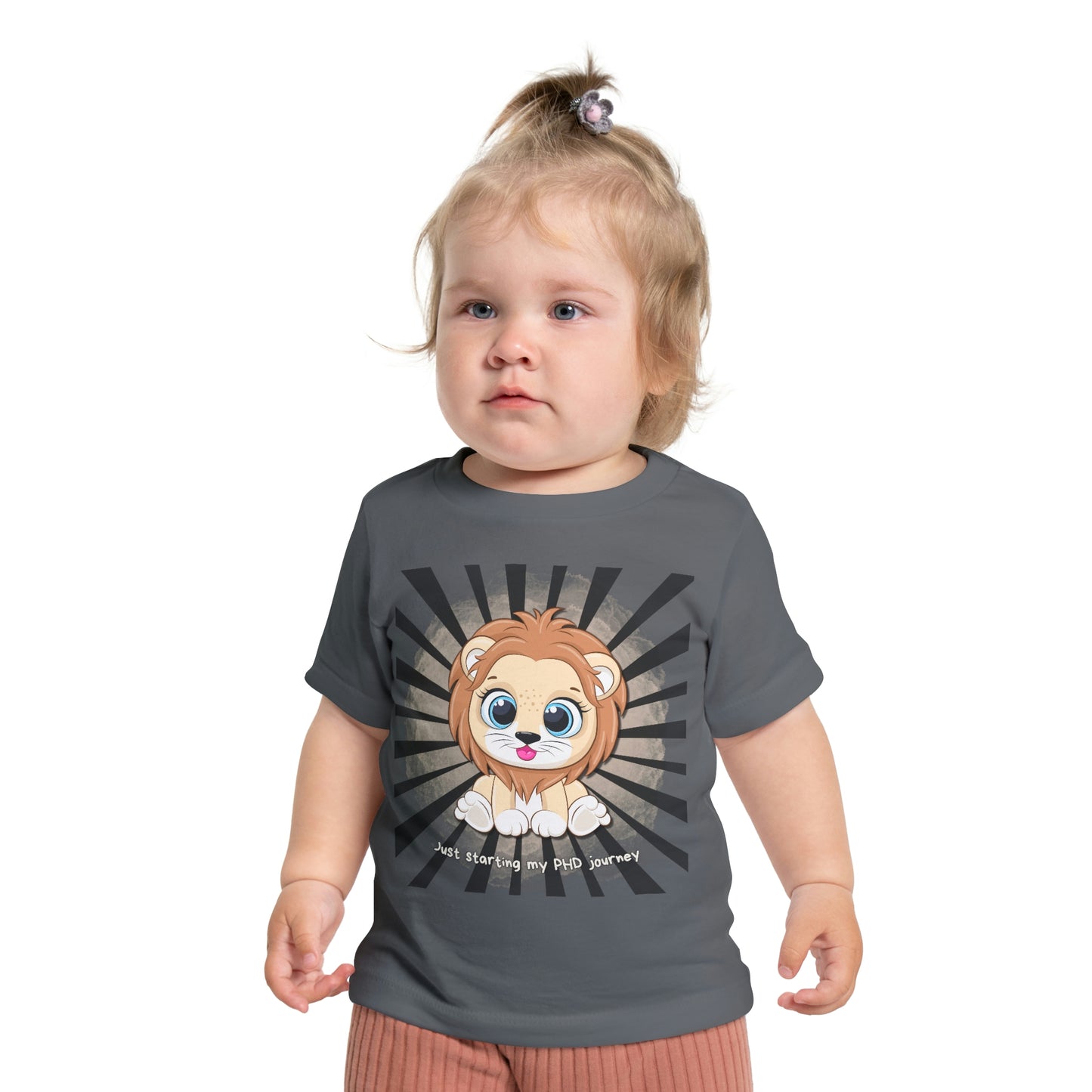 Baby T - Just starting my PHD journey b - Colored T - on front