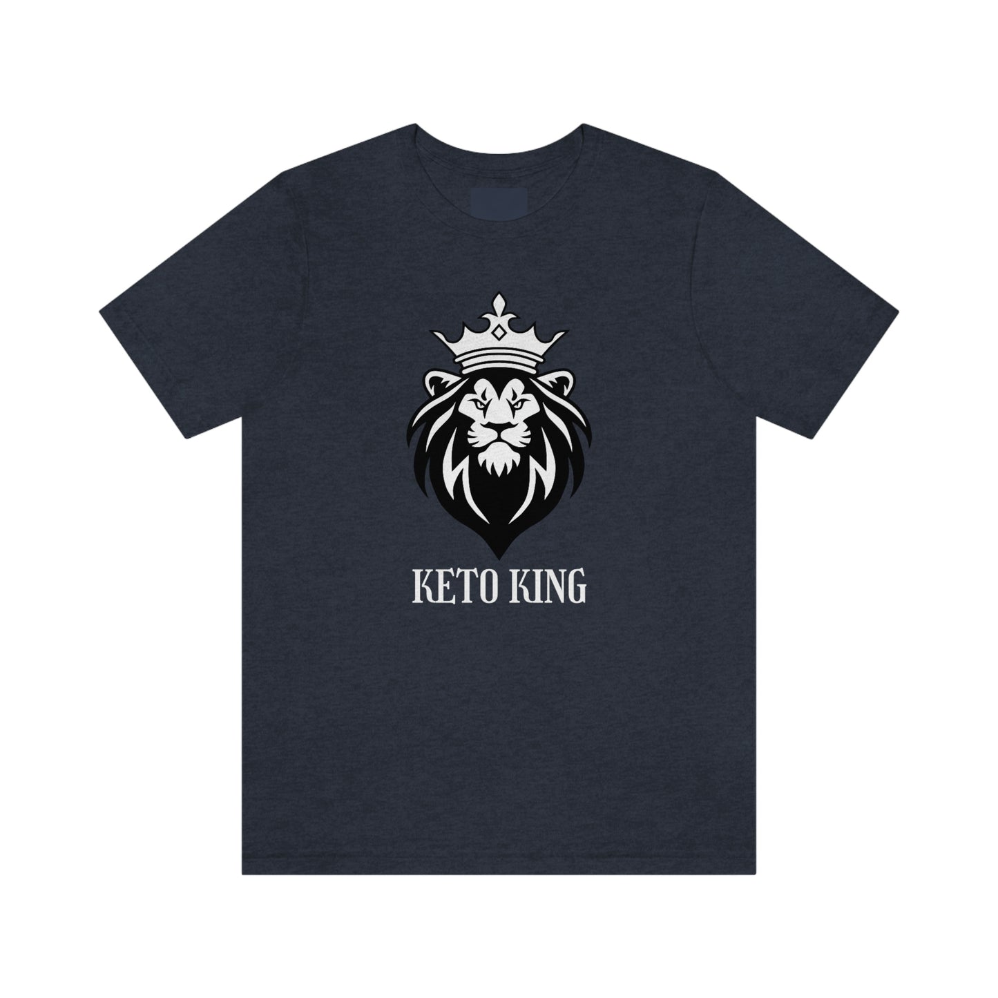 Keto King - Crowned Lion - Dark T - on front