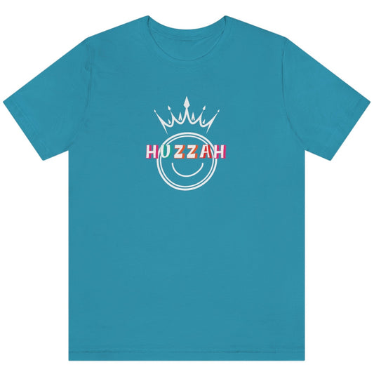 HUZZAH - Smile with a Crown - Colored T - on front