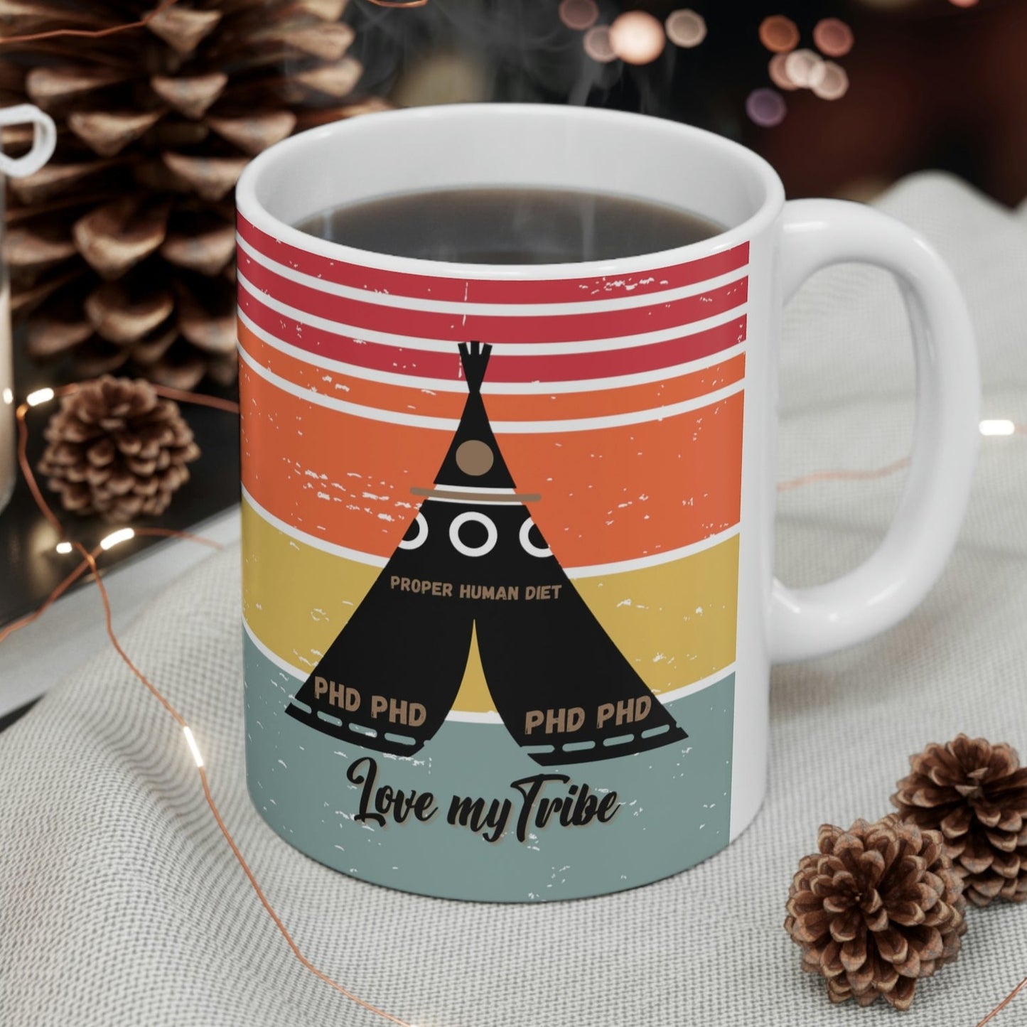 Ceramic Mug 11oz - locked in the Berry Barn & Love my Tribe