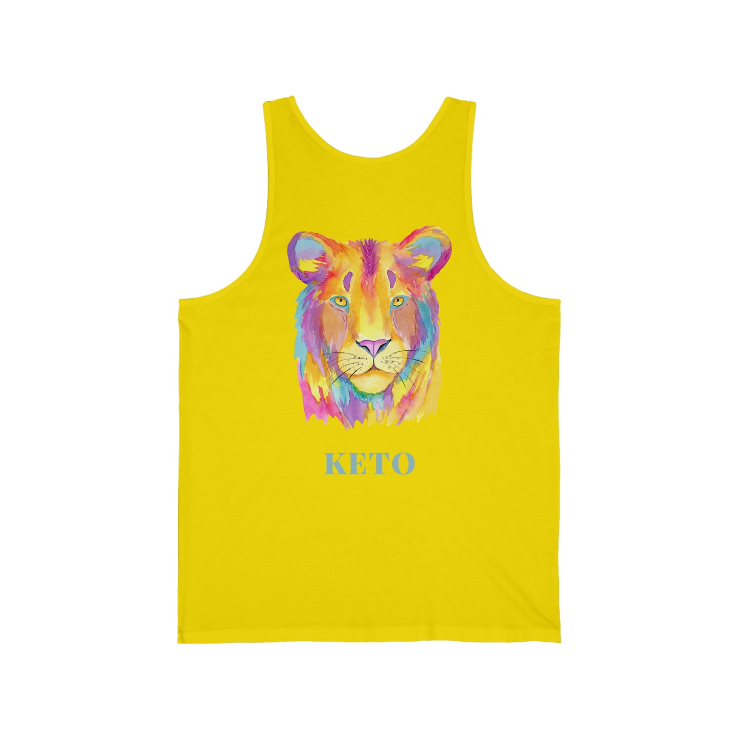 Keto Colorful Lioness - Tank Top - on back