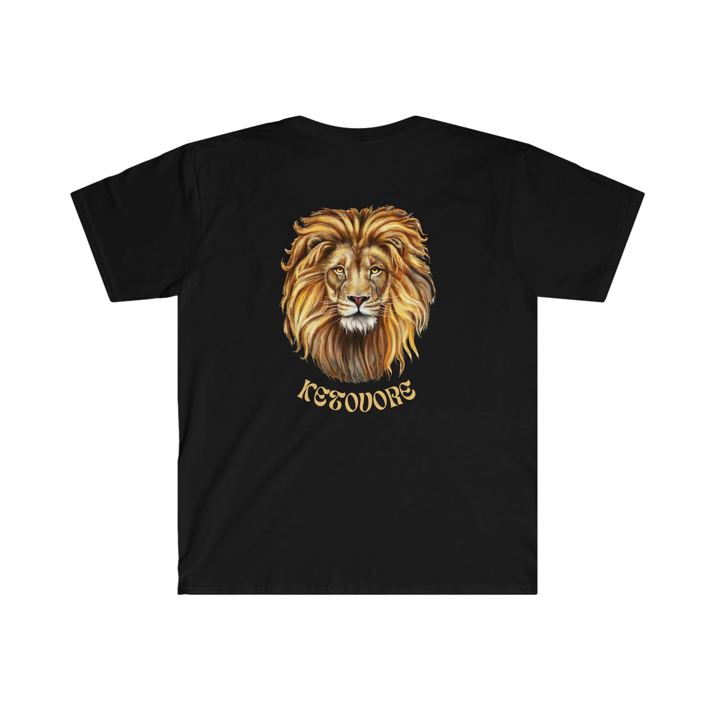 KETOVORE - Golden Lion Head - Dark T - on back