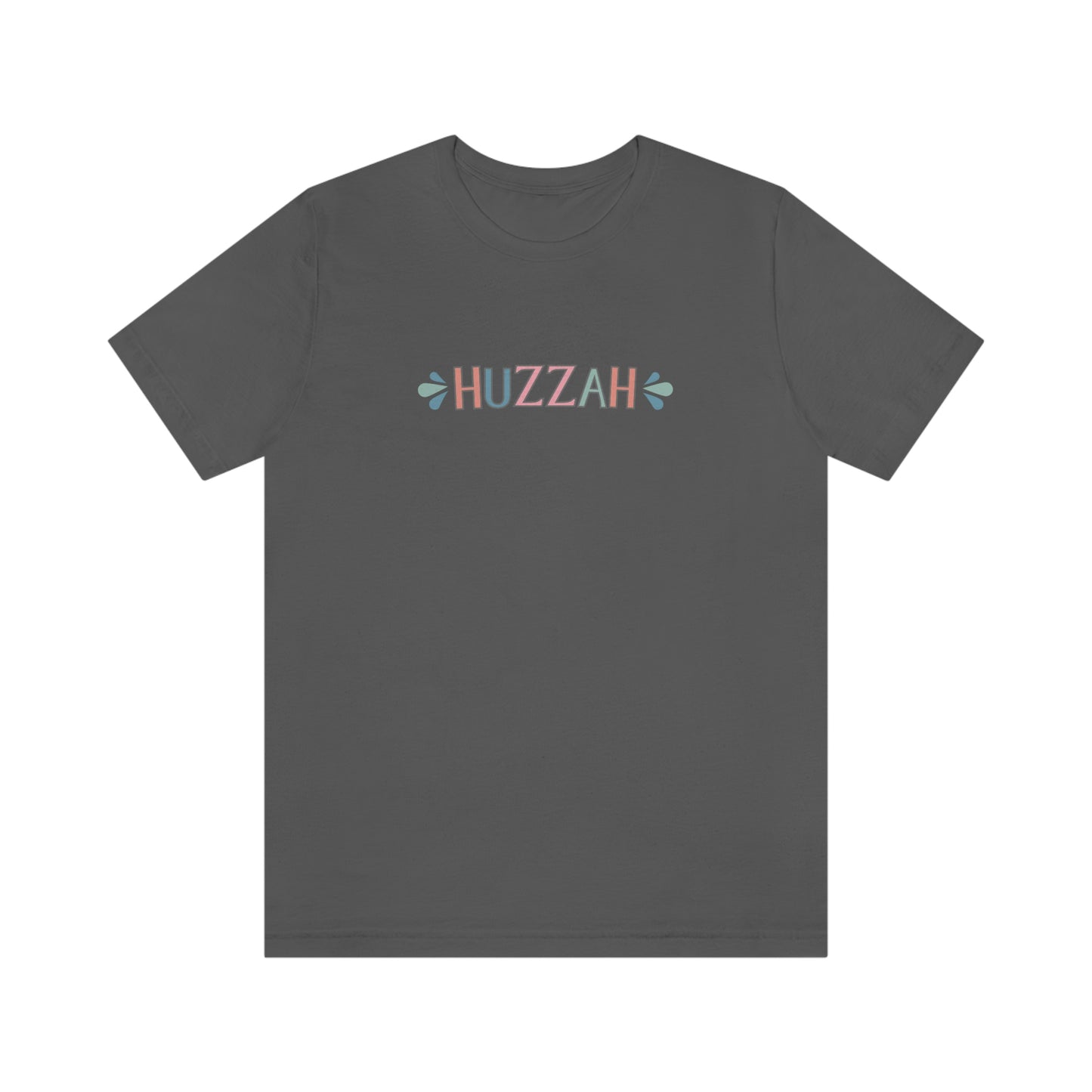 HUZZAH - Colored T - on front
