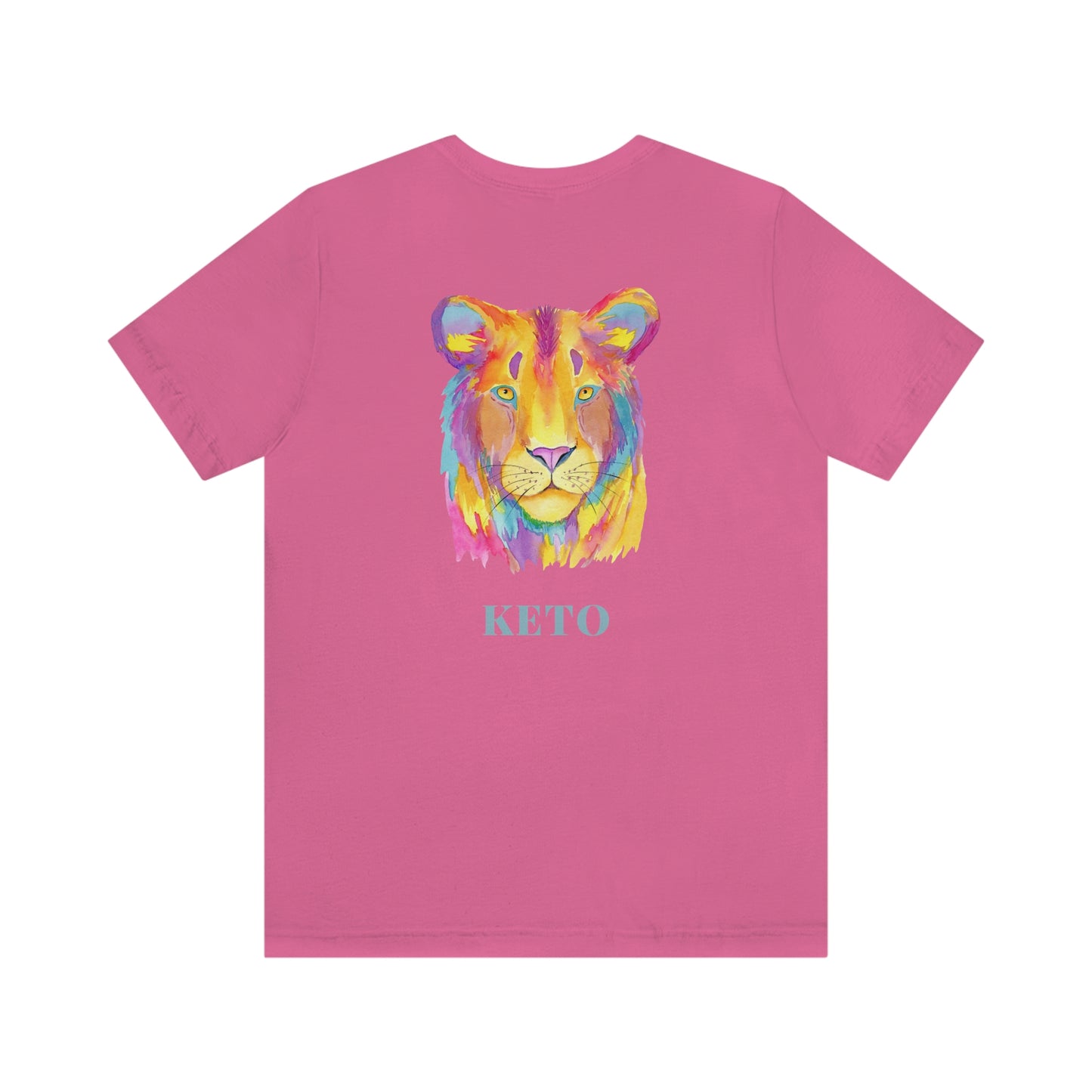 Keto - Colorful Lioness - Colored T - on front and back