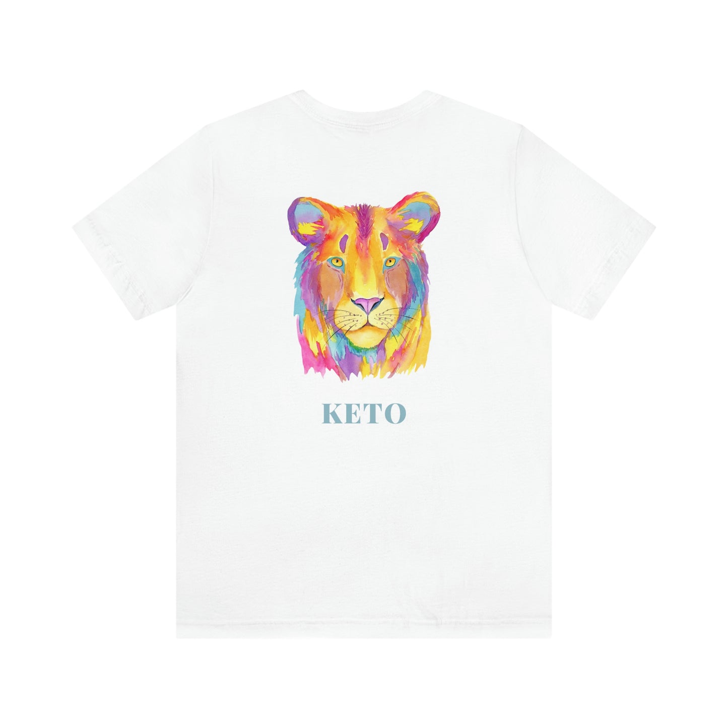 Keto - Colorful Lioness - Colored T - on front and back