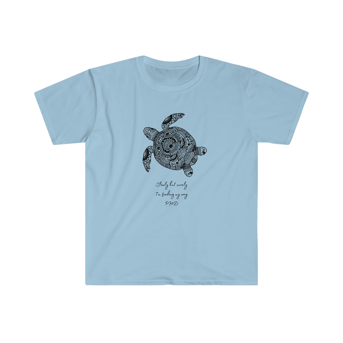 Turtle - Slowly but Surely - Light Colored T - on front