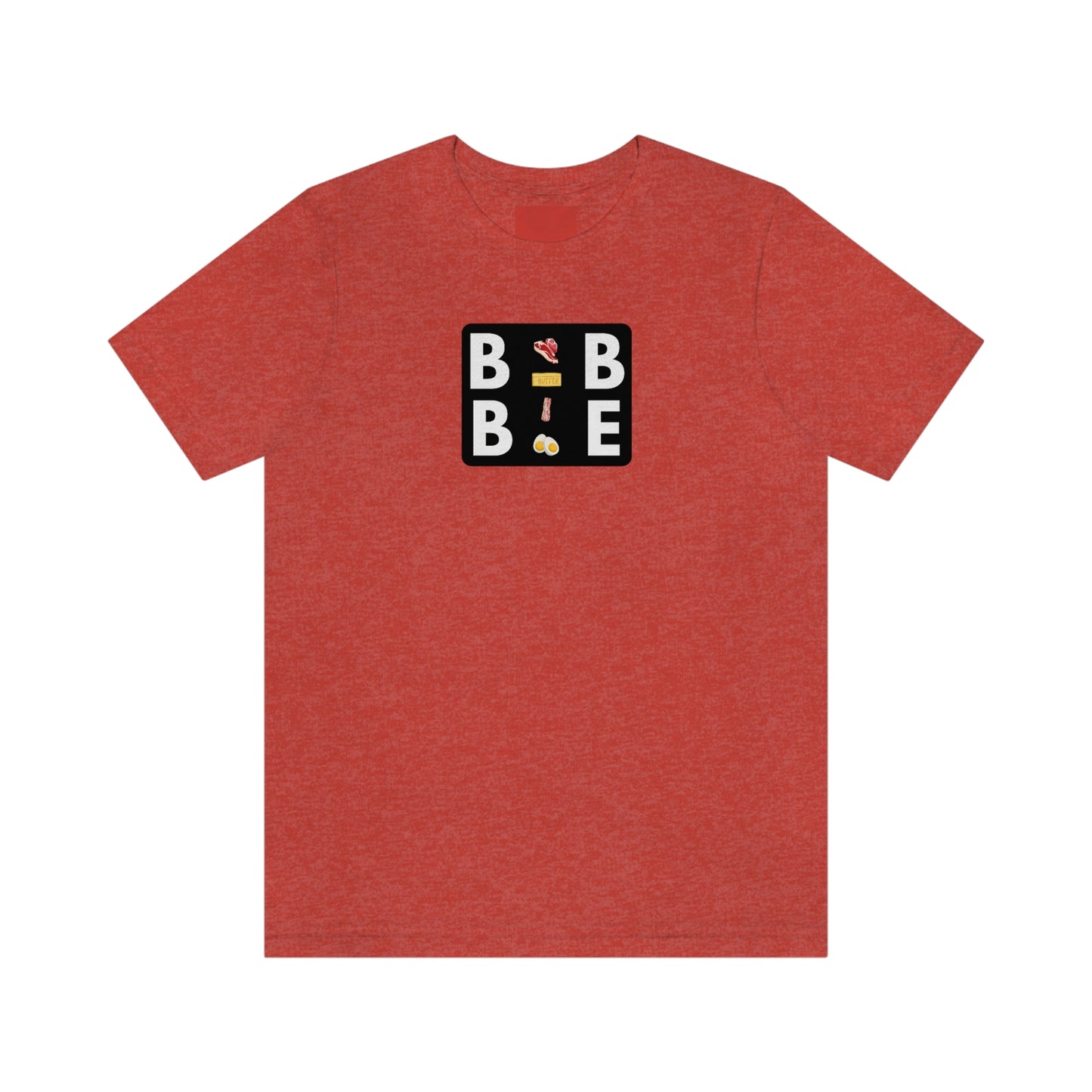 BBBE - with Icons - Colored T - in a black square - on front