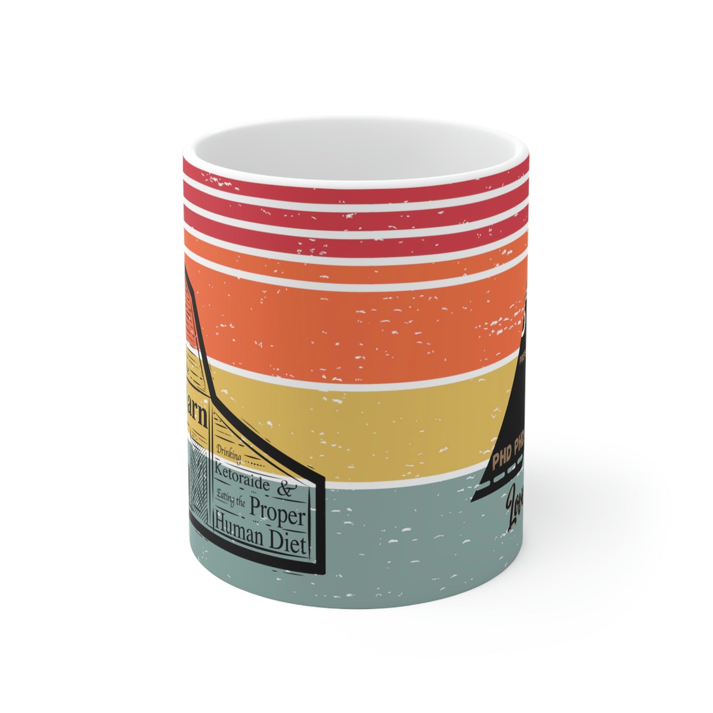 Ceramic Mug 11oz - locked in the Berry Barn & Love my Tribe