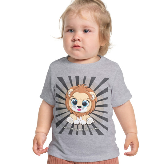Baby T - Just starting my PHD journey b - Colored T - on front