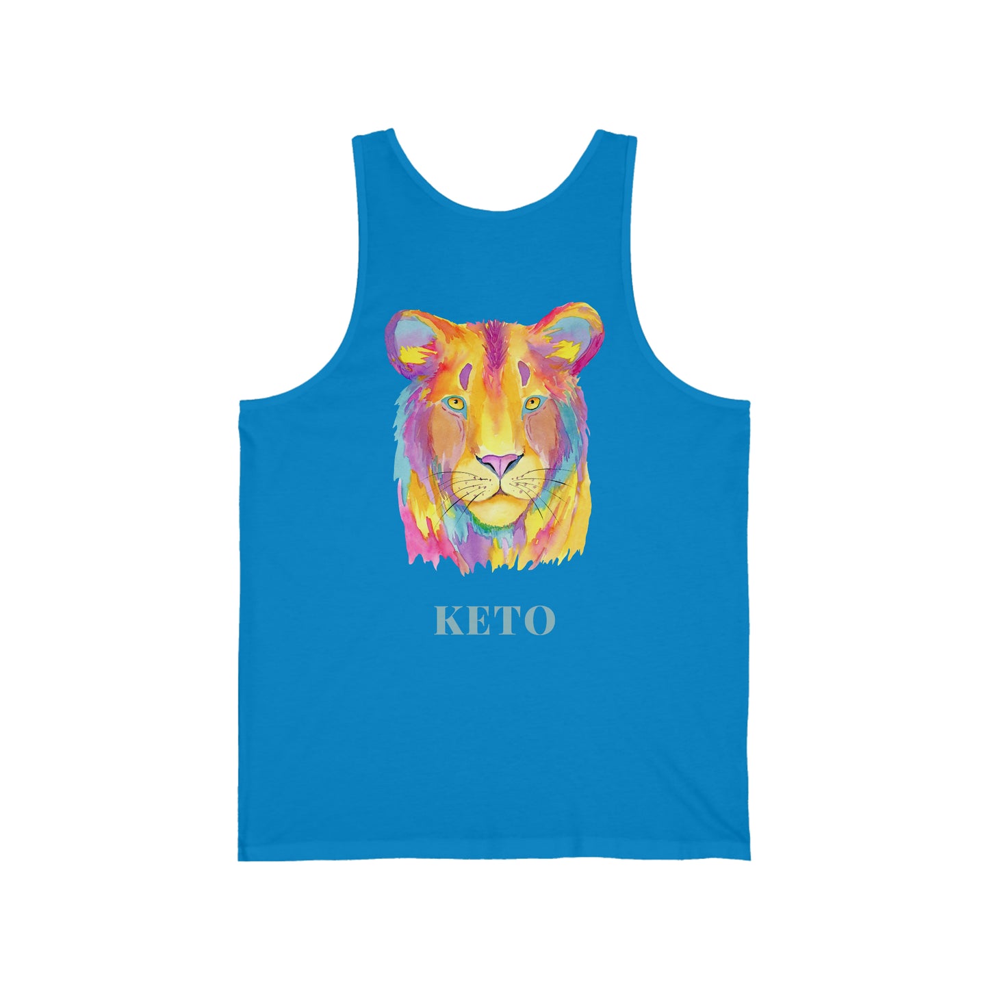 Keto Colorful Lioness - Tank Top - on back