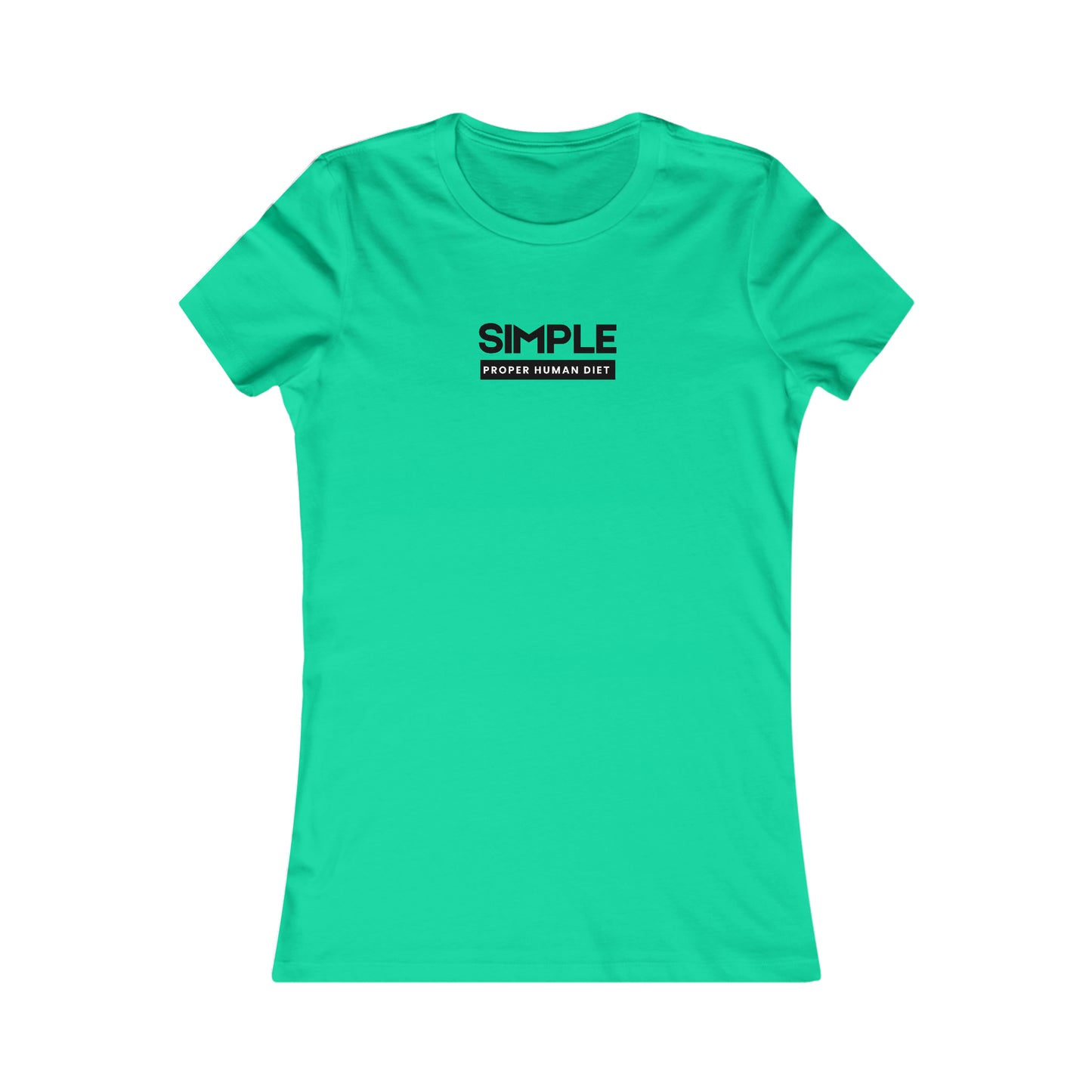 SIMPLE Proper Human Diet - Light Colored T - Women's Slim Fit * Runs Small - on front