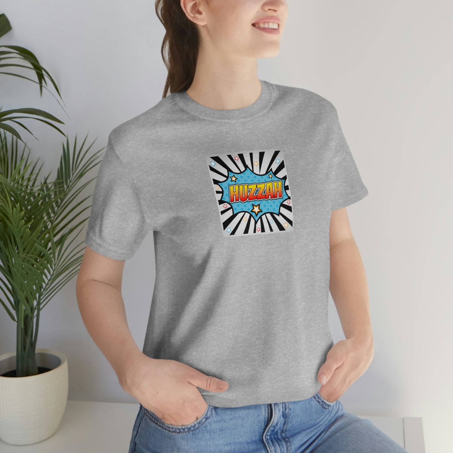 HUZZAH - PROPER HUMAN DIET - Colored T - on front and back