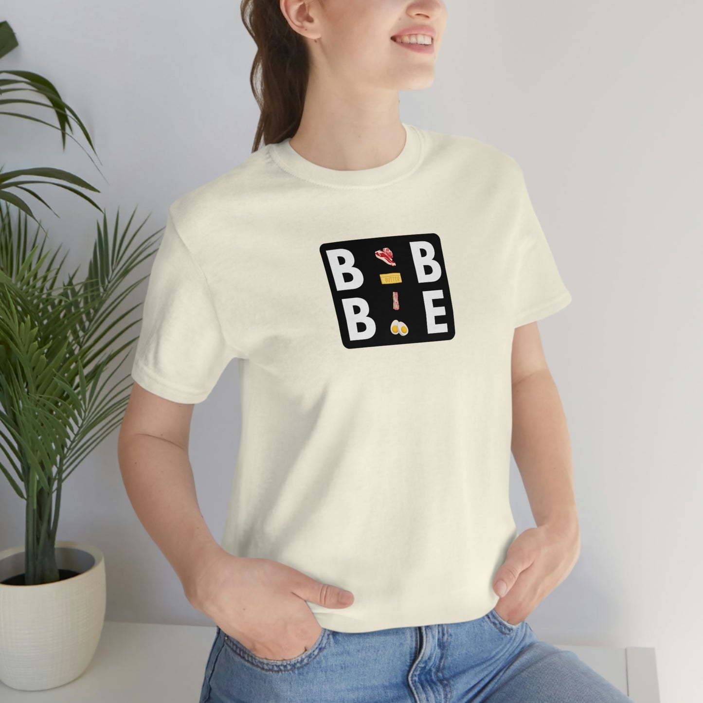 BBBE - with Icons - Colored T - in a black square - on front