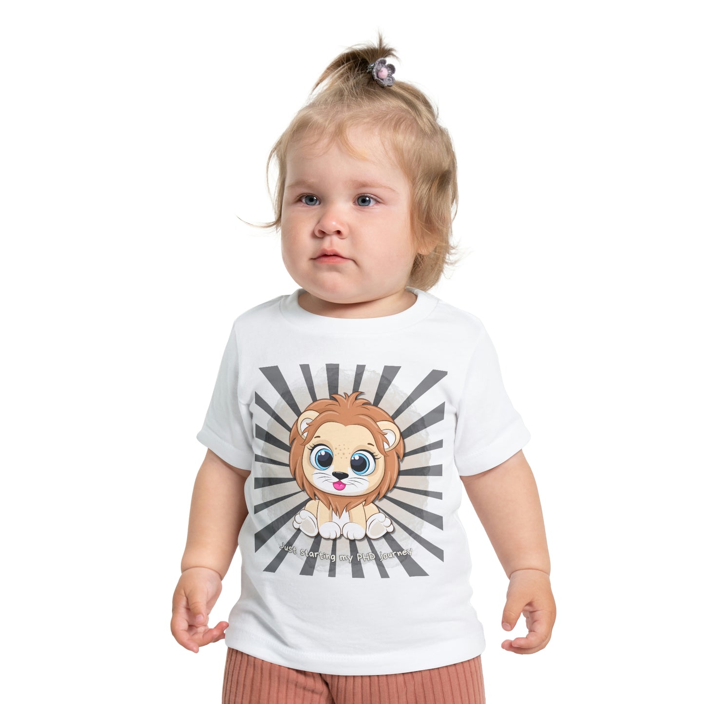 Baby T - Just starting my PHD journey b - Colored T - on front