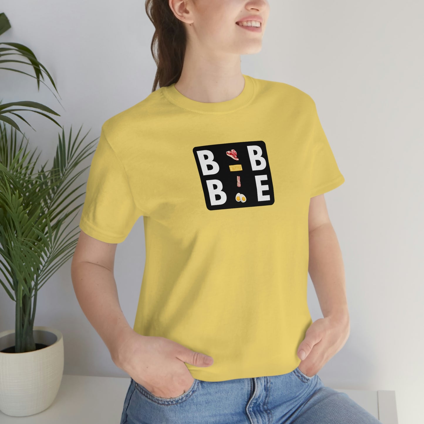 BBBE - with Icons - Colored T - in a black square - on front