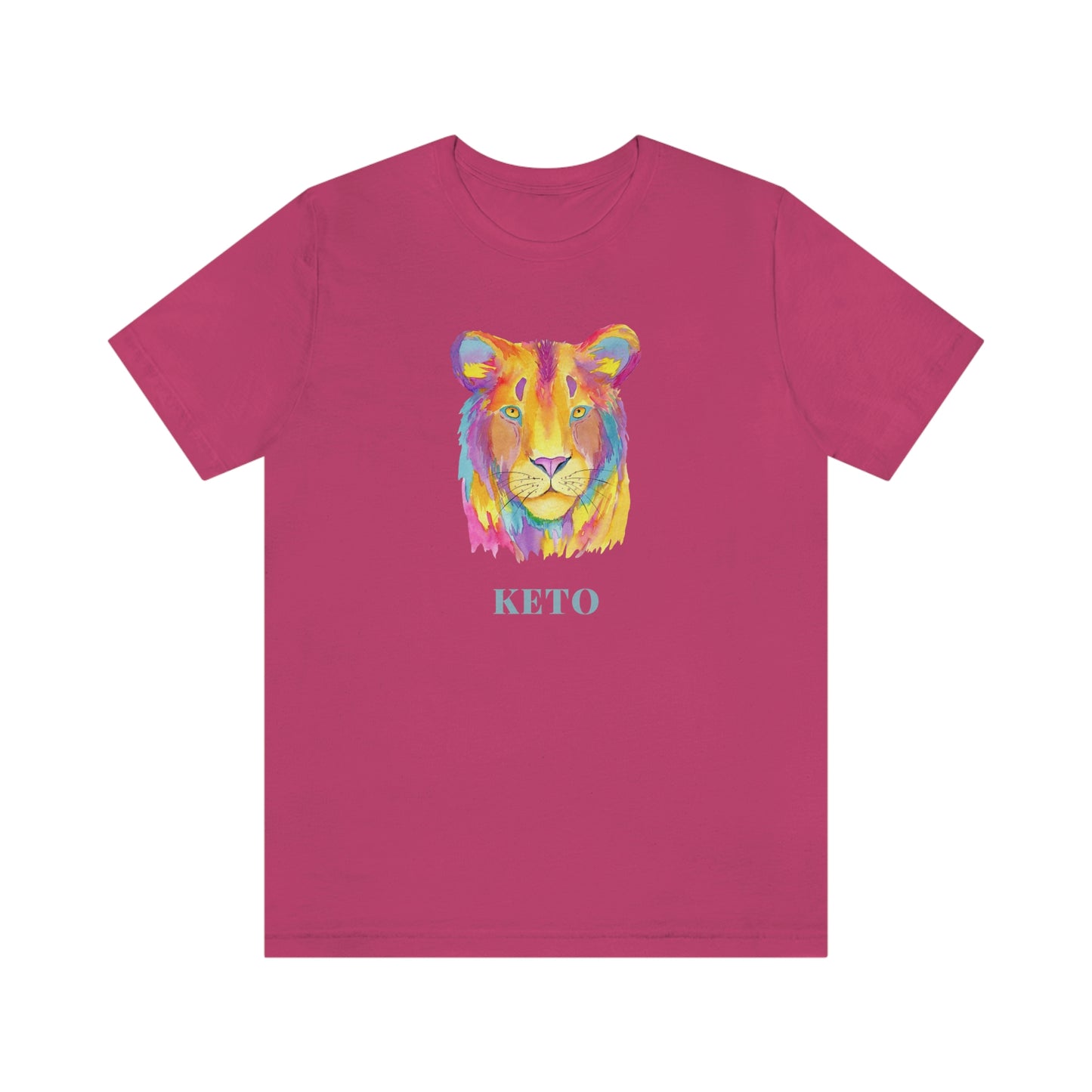 Keto - Colorful Lioness - Colored T - on front and back